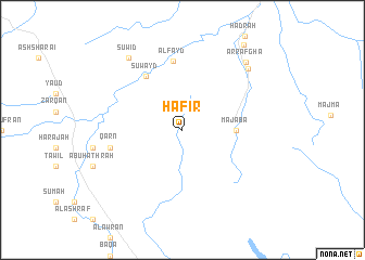 map of Hafir