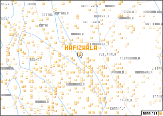 map of Hāfizwāla