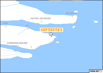 map of Hafnarnes