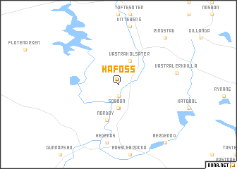 map of Håfoss