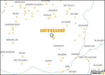 map of Ḩafr aḑ Ḑabr