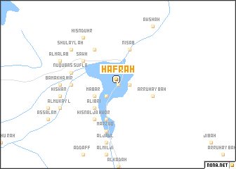 map of Ḩafrah