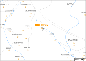 map of Ḩafrīyah