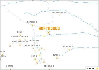 map of Haftād Rūd