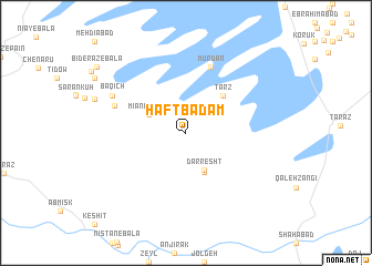 map of Haft Bādām