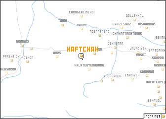 map of Haft Chāh