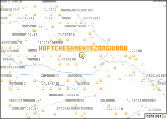 map of Haft Cheshmeh-ye Zangīvand