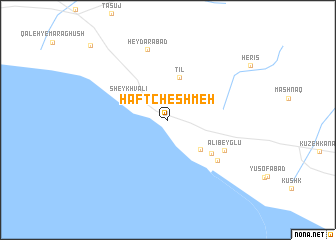 map of Haft Cheshmeh