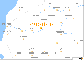 map of Haft Cheshmeh
