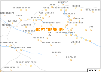 map of Haft Cheshmeh