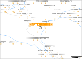 map of Haft Cheshmeh