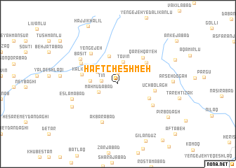 map of Haft Cheshmeh