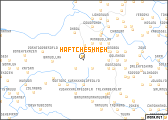 map of Haft Cheshmeh