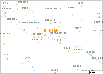 map of Hafteh