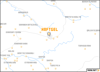 map of Haft Gel