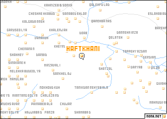 map of Haft Khānī