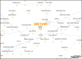 map of Haftvān