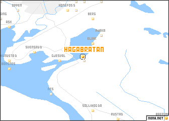 map of Hagabråtan