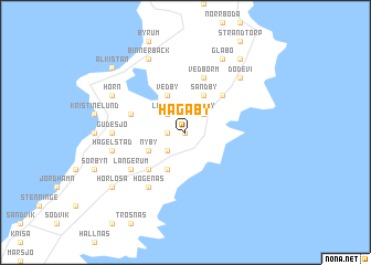 map of Hagaby