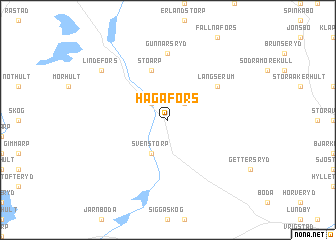 map of Hagafors
