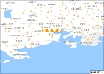 map of Hagalund