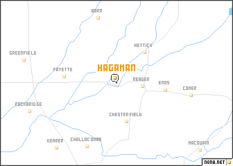 map of Hagaman