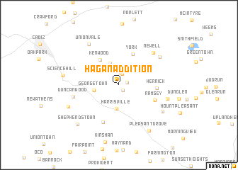 map of Hagan Addition