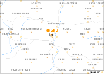 map of Hagău