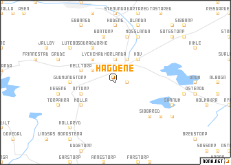 map of Hägdene