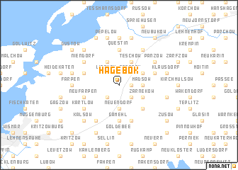 map of Hagebök