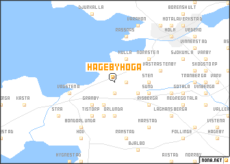 map of Hagebyhöga