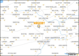 map of Hageby