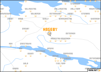 map of Hageby