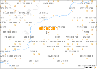 map of Hagedorn