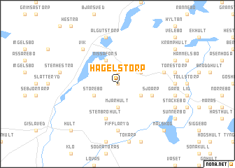 map of Hagelstorp