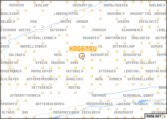 map of Hagenau