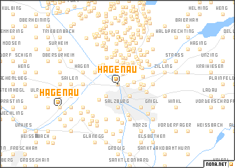 map of Hagenau