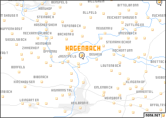 map of Hagenbach