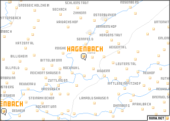 map of Hagenbach