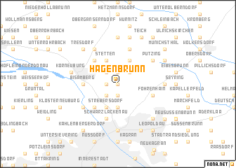 map of Hagenbrunn