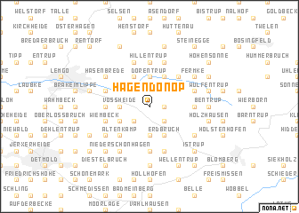 map of Hagendonop