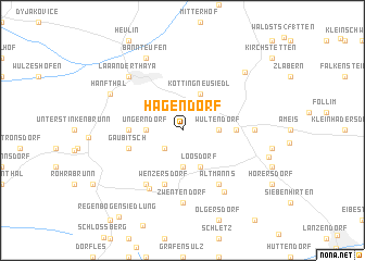 map of Hagendorf