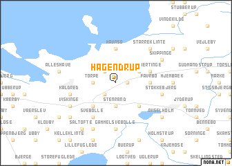 map of Hagendrup