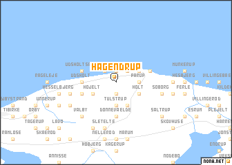 map of Hågendrup