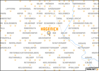 map of Hagenich