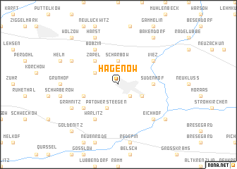 map of Hagenow