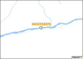 map of Hagensborg