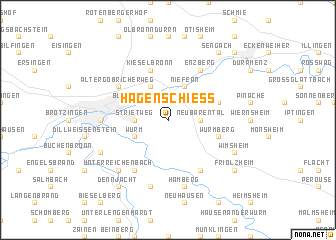 map of Hagenschieß