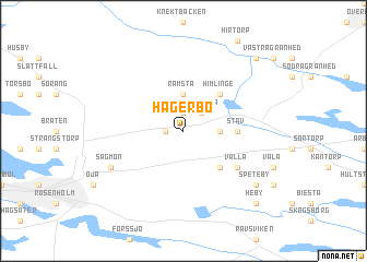 map of Hägerbo