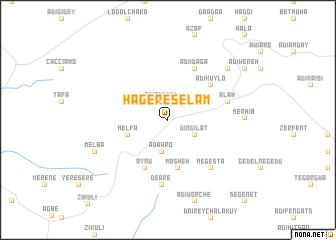 map of Hāgere Selam